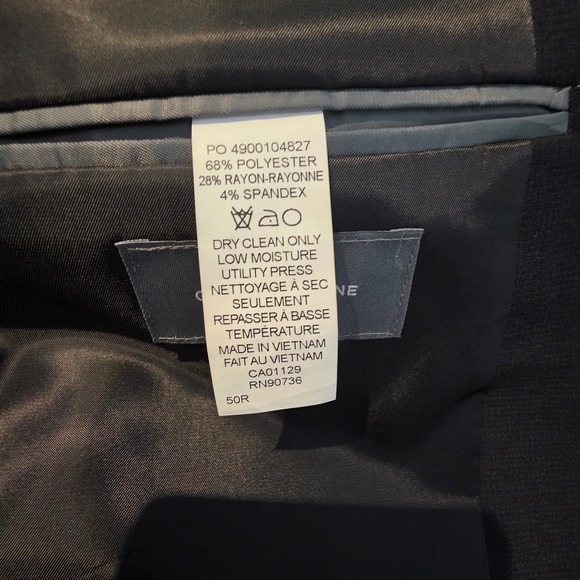 NEW Geoffrey Beene Tompkins Mens Black Tompkins Suit 2 Piece Garment 50 Reg 45W - Picture 14 of 16